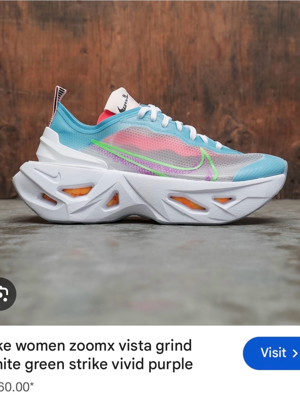Nike Women's zoomx vista grind size 9